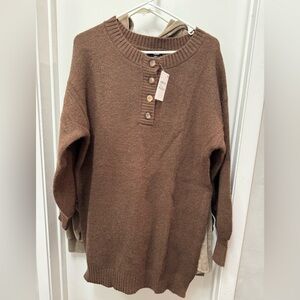 blu pepper - Women’s Brown Sweater dress - brand new